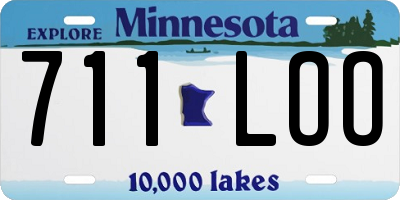MN license plate 711LOO