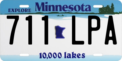 MN license plate 711LPA