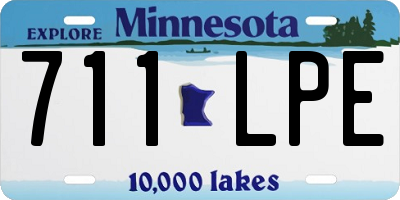 MN license plate 711LPE