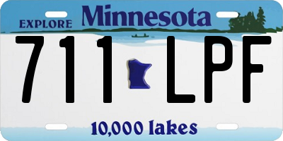 MN license plate 711LPF