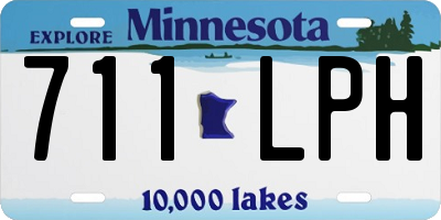 MN license plate 711LPH