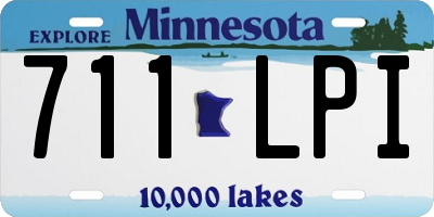 MN license plate 711LPI