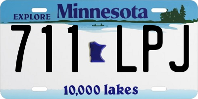 MN license plate 711LPJ