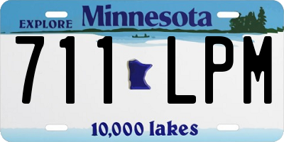 MN license plate 711LPM