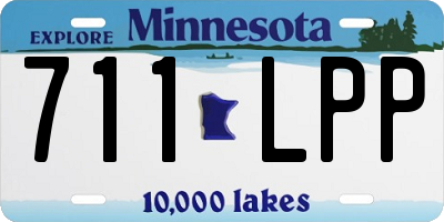 MN license plate 711LPP