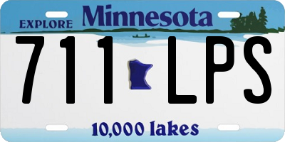 MN license plate 711LPS