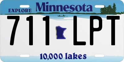 MN license plate 711LPT