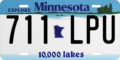 MN license plate 711LPU