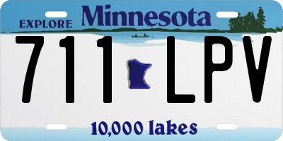 MN license plate 711LPV