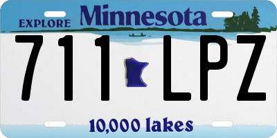 MN license plate 711LPZ