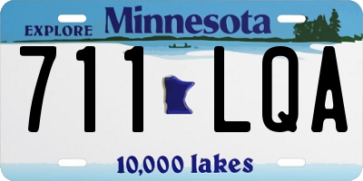 MN license plate 711LQA