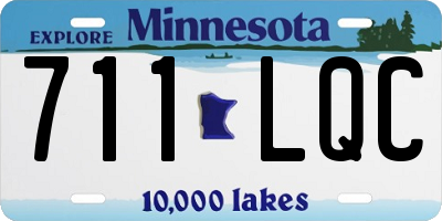 MN license plate 711LQC