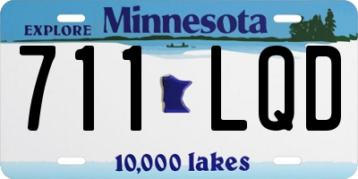 MN license plate 711LQD