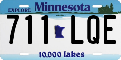 MN license plate 711LQE