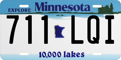MN license plate 711LQI