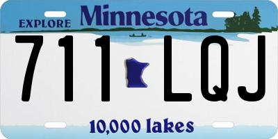 MN license plate 711LQJ