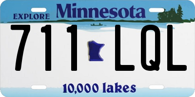 MN license plate 711LQL