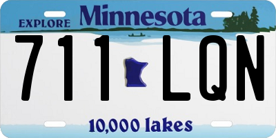 MN license plate 711LQN