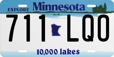 MN license plate 711LQO