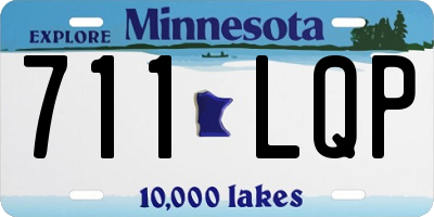MN license plate 711LQP