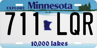 MN license plate 711LQR
