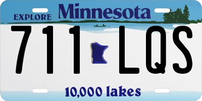 MN license plate 711LQS