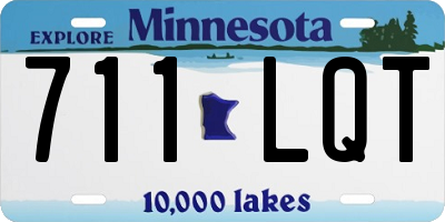 MN license plate 711LQT