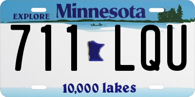 MN license plate 711LQU