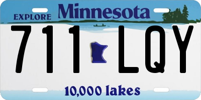 MN license plate 711LQY