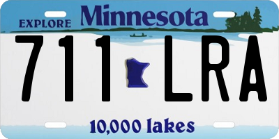 MN license plate 711LRA