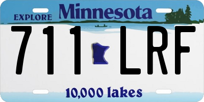 MN license plate 711LRF