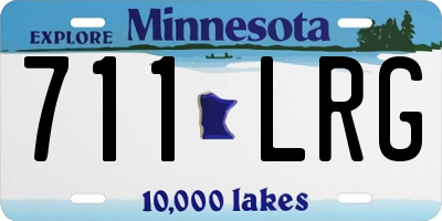 MN license plate 711LRG
