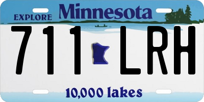 MN license plate 711LRH
