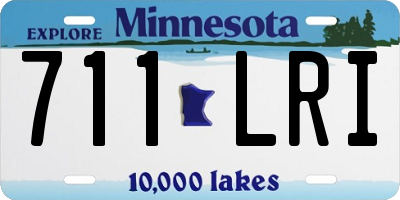 MN license plate 711LRI