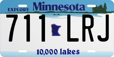 MN license plate 711LRJ