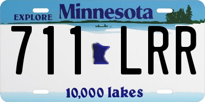 MN license plate 711LRR