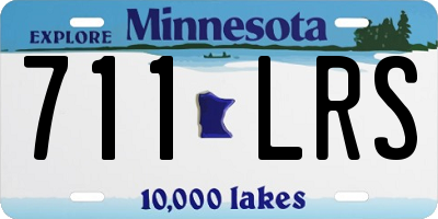 MN license plate 711LRS