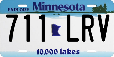 MN license plate 711LRV