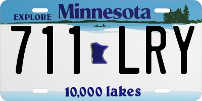 MN license plate 711LRY