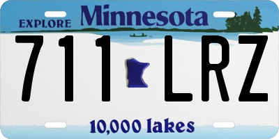 MN license plate 711LRZ