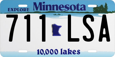 MN license plate 711LSA