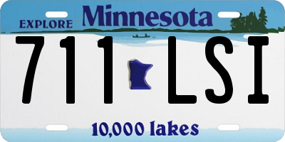 MN license plate 711LSI