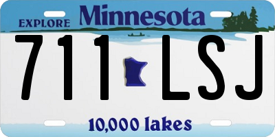 MN license plate 711LSJ
