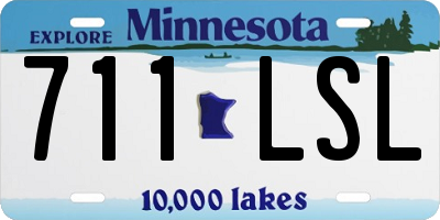 MN license plate 711LSL