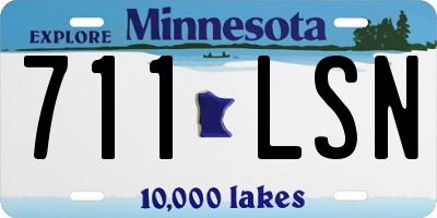 MN license plate 711LSN