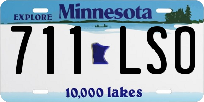 MN license plate 711LSO