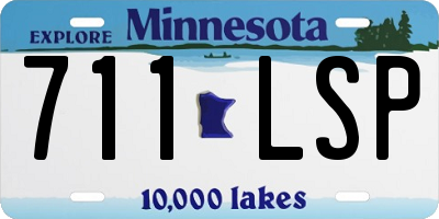 MN license plate 711LSP