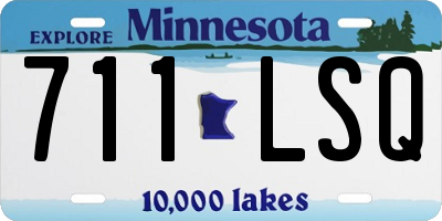 MN license plate 711LSQ
