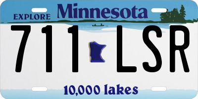MN license plate 711LSR