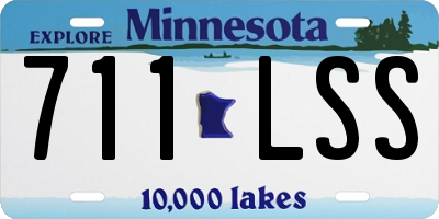 MN license plate 711LSS